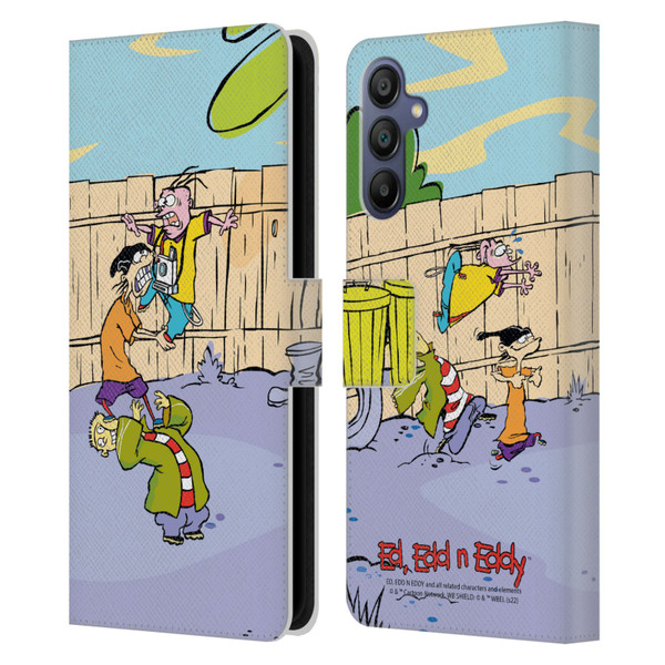 Ed, Edd, n Eddy Graphics Characters Leather Book Wallet Case Cover For Samsung Galaxy A15