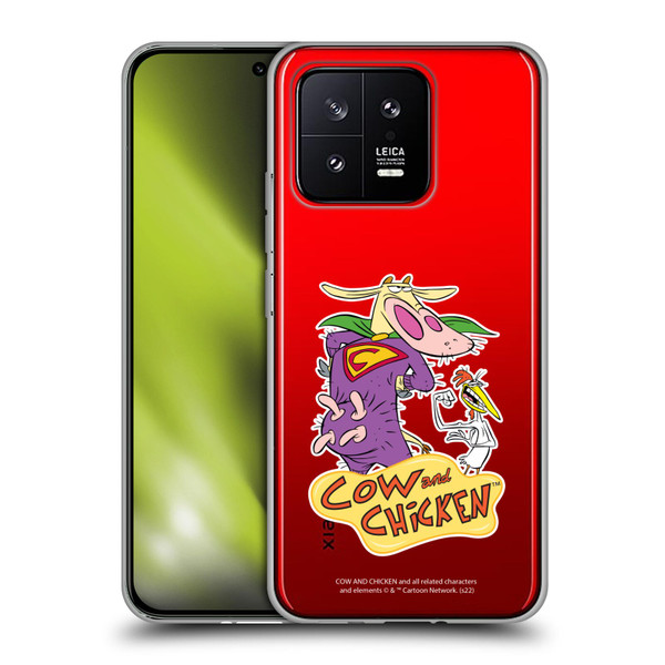Cow and Chicken Graphics Super Cow Soft Gel Case for Xiaomi 13 5G