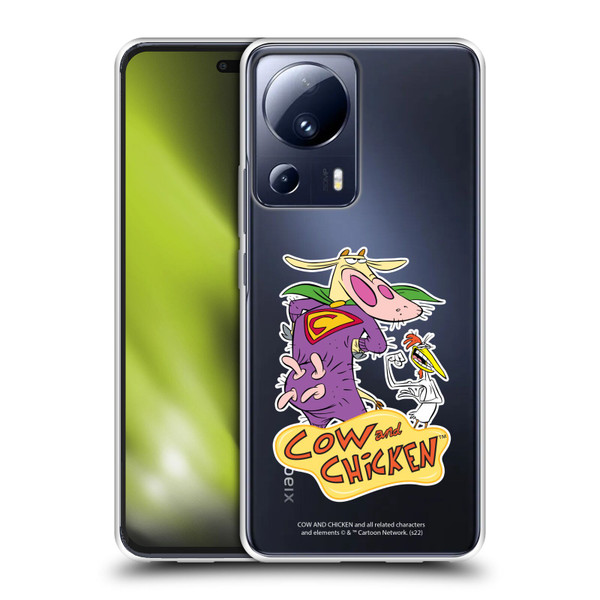 Cow and Chicken Graphics Super Cow Soft Gel Case for Xiaomi 13 Lite 5G