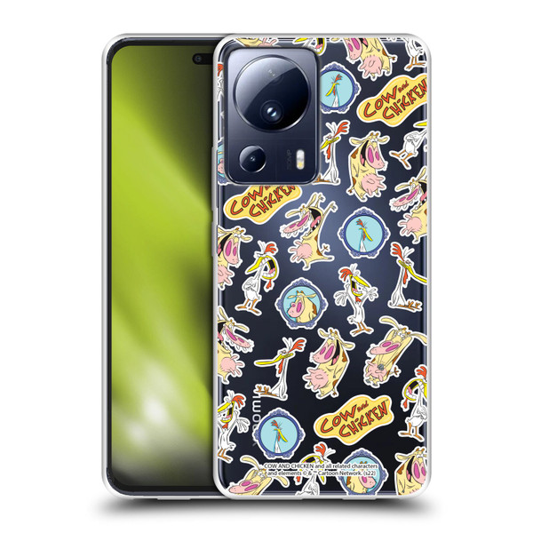 Cow and Chicken Graphics Pattern Soft Gel Case for Xiaomi 13 Lite 5G