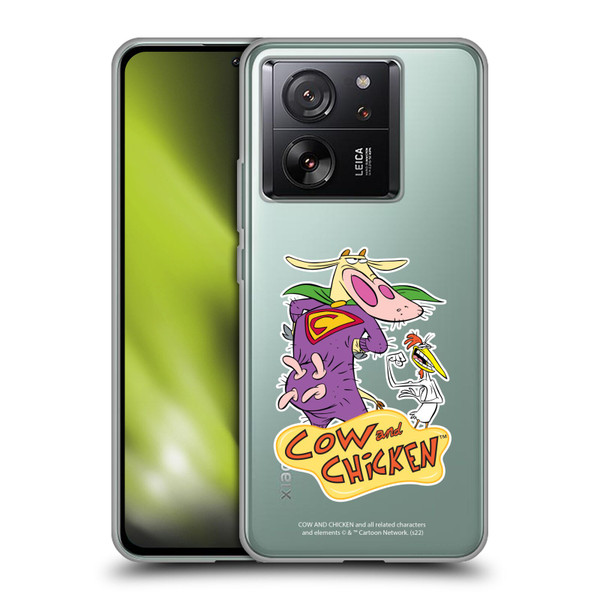 Cow and Chicken Graphics Super Cow Soft Gel Case for Xiaomi 13T 5G / 13T Pro 5G