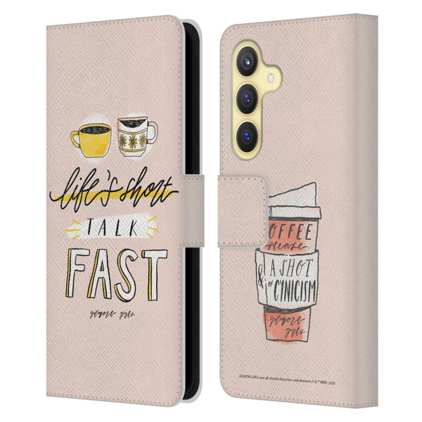 Gilmore Girls Graphics Life's Short Talk Fast Leather Book Wallet Case Cover For Samsung Galaxy S24 5G