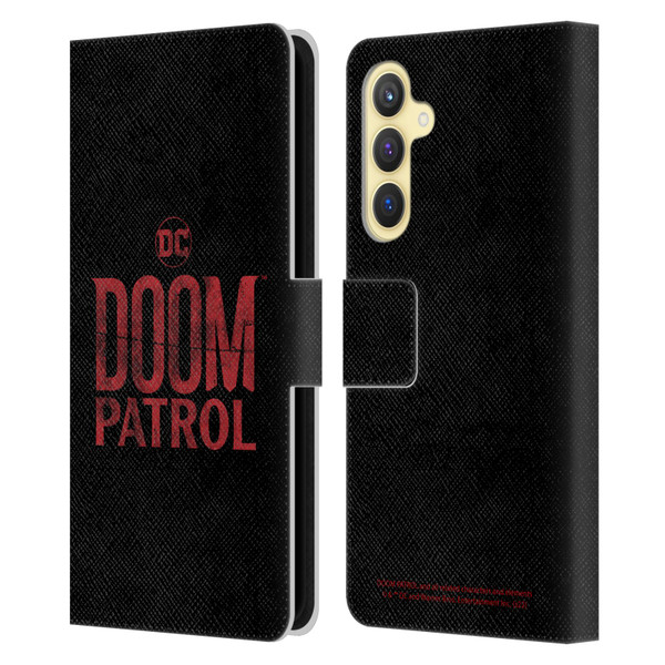 Doom Patrol Graphics Logo Leather Book Wallet Case Cover For Samsung Galaxy S23 FE 5G