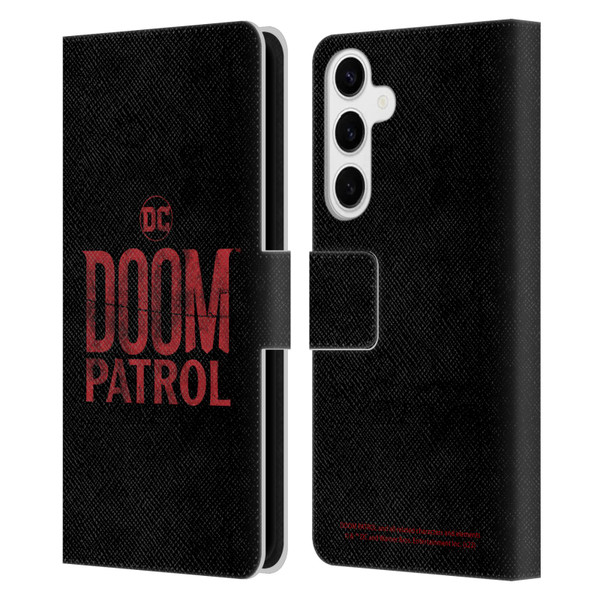 Doom Patrol Graphics Logo Leather Book Wallet Case Cover For Samsung Galaxy S24+ 5G