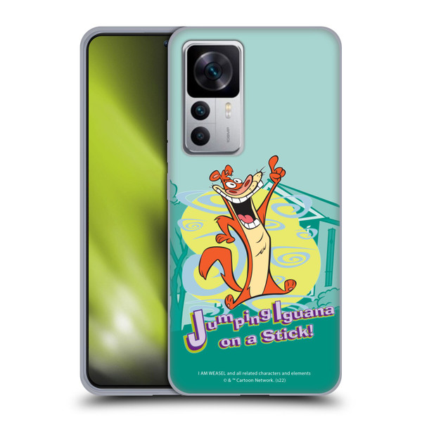 I Am Weasel. Graphics Jumping Iguana On A Stick Soft Gel Case for Xiaomi 12T 5G / 12T Pro 5G / Redmi K50 Ultra 5G