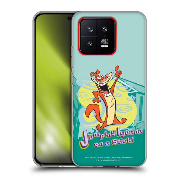 I Am Weasel. Graphics Jumping Iguana On A Stick Soft Gel Case for Xiaomi 13 5G