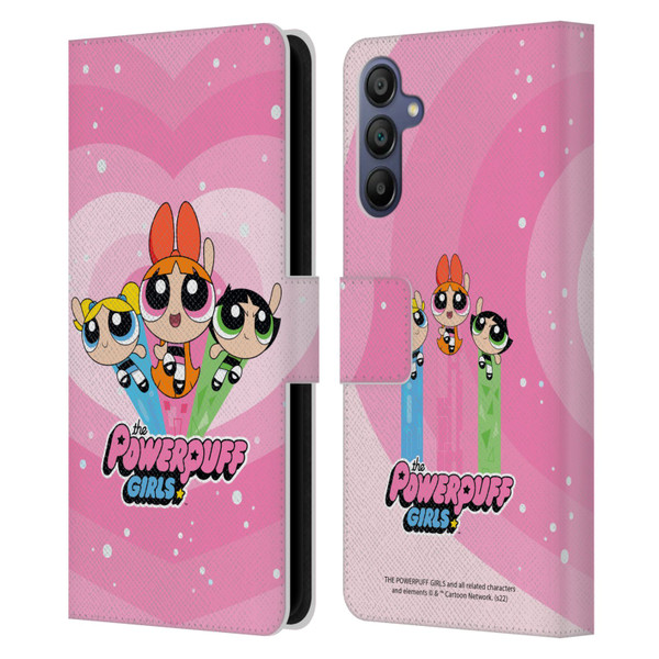 The Powerpuff Girls Graphics Group Leather Book Wallet Case Cover For Samsung Galaxy A15