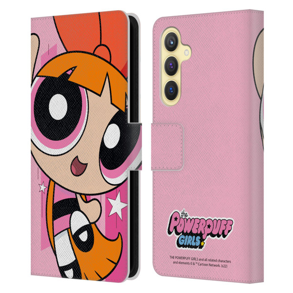 The Powerpuff Girls Graphics Blossom Leather Book Wallet Case Cover For Samsung Galaxy S23 FE 5G