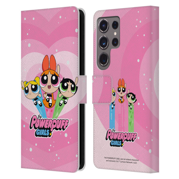 The Powerpuff Girls Graphics Group Leather Book Wallet Case Cover For Samsung Galaxy S24 Ultra 5G