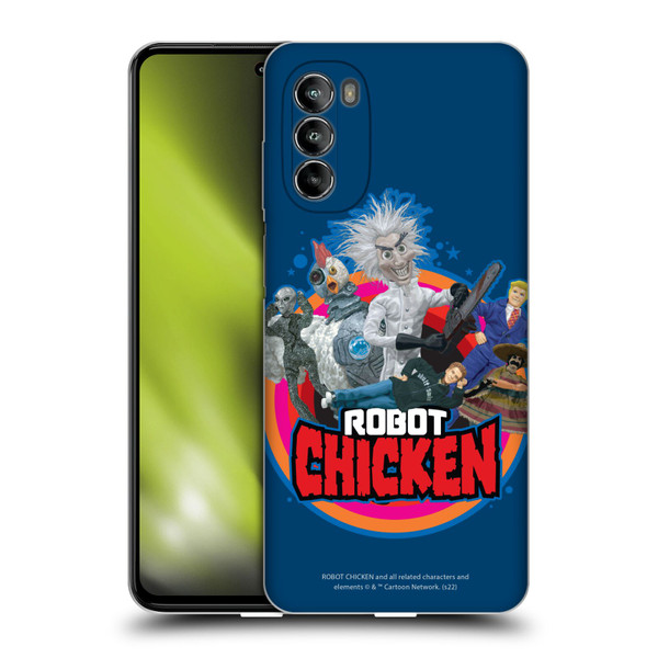 Robot Chicken Graphics Characters Soft Gel Case for Motorola Moto G82 5G