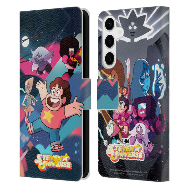 Steven Universe Graphics Characters Leather Book Wallet Case Cover For Samsung Galaxy S24+ 5G