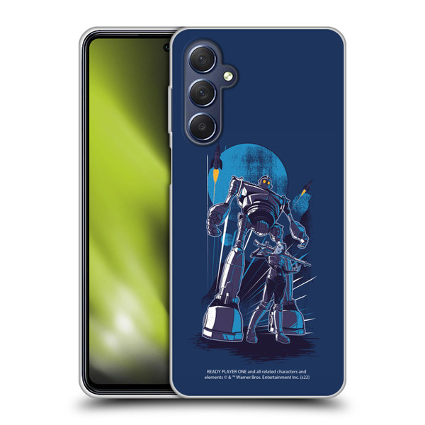 Ready Player One Graphics Iron Giant Soft Gel Case for Samsung Galaxy M54 5G