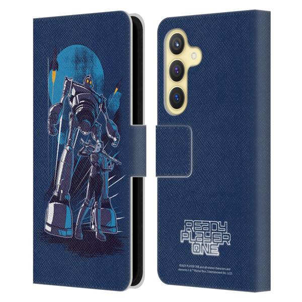 Ready Player One Graphics Iron Giant Leather Book Wallet Case Cover For Samsung Galaxy S24 5G