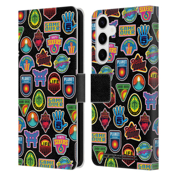 Ready Player One Graphics Collage Leather Book Wallet Case Cover For Samsung Galaxy S24+ 5G