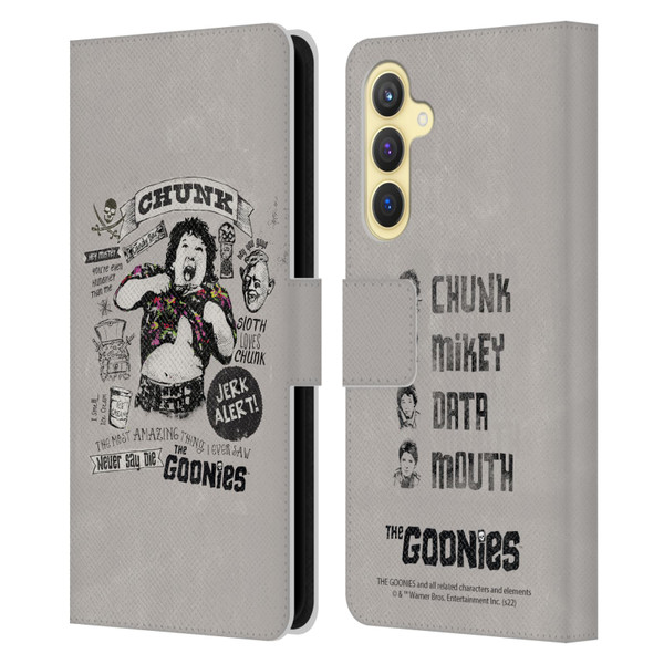 The Goonies Graphics Character Art Leather Book Wallet Case Cover For Samsung Galaxy S23 FE 5G