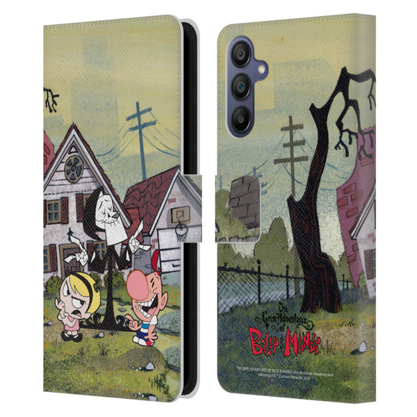 The Grim Adventures of Billy & Mandy Graphics Poster Leather Book Wallet Case Cover For Samsung Galaxy A15