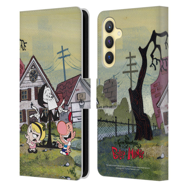 The Grim Adventures of Billy & Mandy Graphics Poster Leather Book Wallet Case Cover For Samsung Galaxy S23 FE 5G