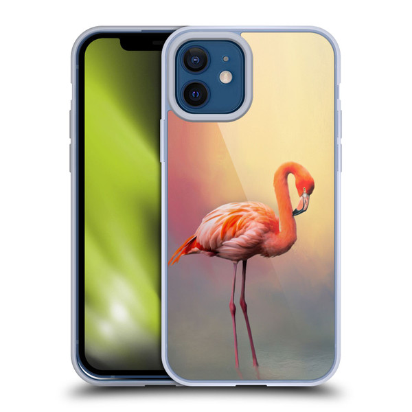 Simone Gatterwe Assorted Designs American Flamingo Soft Gel Case for Apple iPhone 12 / iPhone 12 Pro
