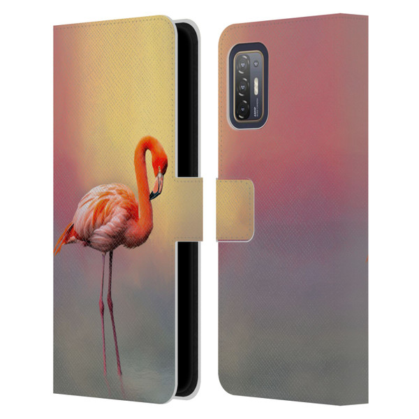 Simone Gatterwe Assorted Designs American Flamingo Leather Book Wallet Case Cover For HTC Desire 21 Pro 5G
