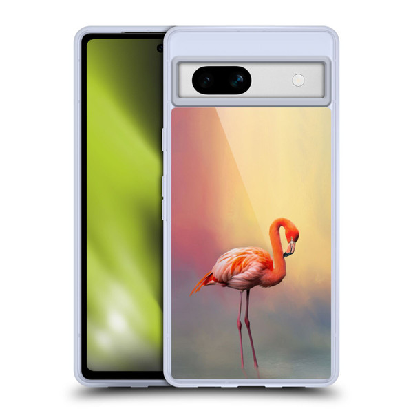 Simone Gatterwe Assorted Designs American Flamingo Soft Gel Case for Google Pixel 7a