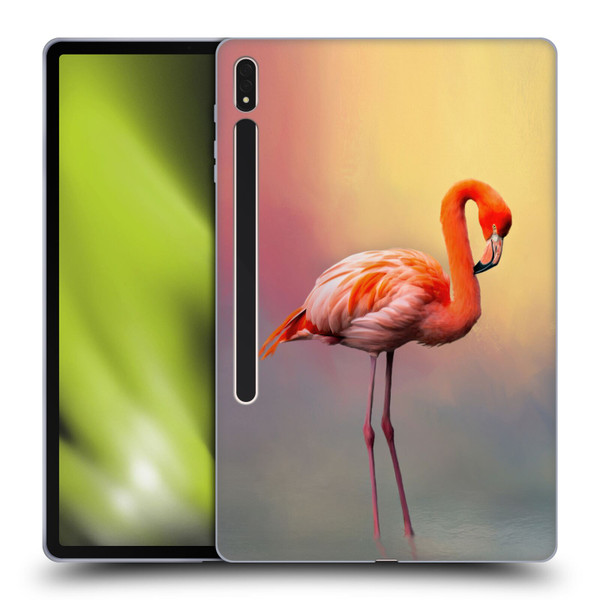 Simone Gatterwe Assorted Designs American Flamingo Soft Gel Case for Samsung Galaxy Tab S8 Plus