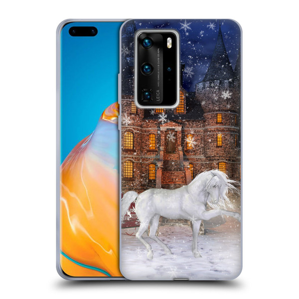 Simone Gatterwe Horses Christmas Time Soft Gel Case for Huawei P40 Pro / P40 Pro Plus 5G