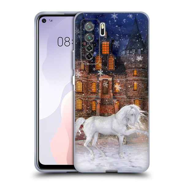Simone Gatterwe Horses Christmas Time Soft Gel Case for Huawei Nova 7 SE/P40 Lite 5G