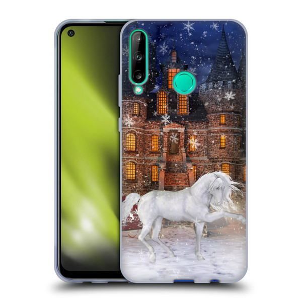 Simone Gatterwe Horses Christmas Time Soft Gel Case for Huawei P40 lite E