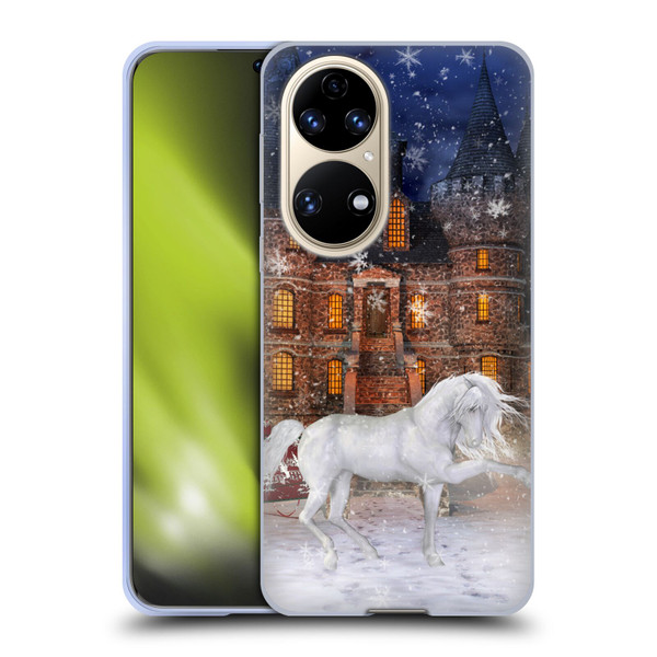 Simone Gatterwe Horses Christmas Time Soft Gel Case for Huawei P50