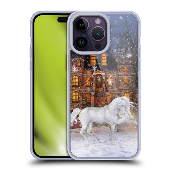 Simone Gatterwe Horses Christmas Time Soft Gel Case for Apple iPhone 14 Pro Max