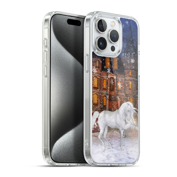 Simone Gatterwe Horses Christmas Time Soft Gel Case for Apple iPhone 15 Pro Max & MagSafe
