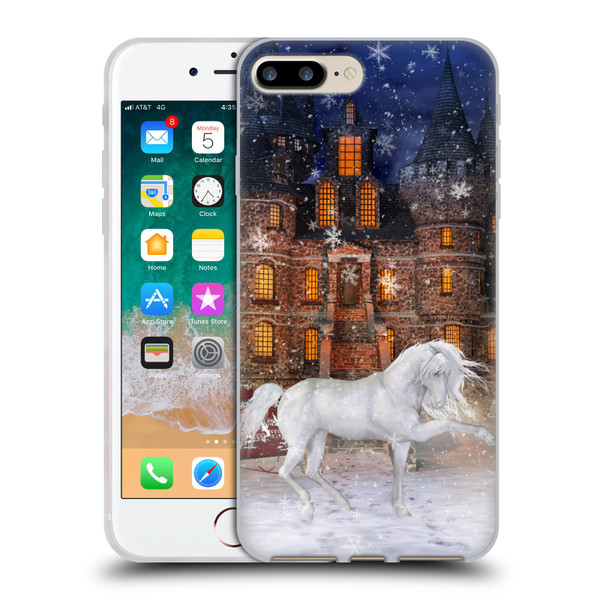 Simone Gatterwe Horses Christmas Time Soft Gel Case for Apple iPhone 7 Plus / iPhone 8 Plus