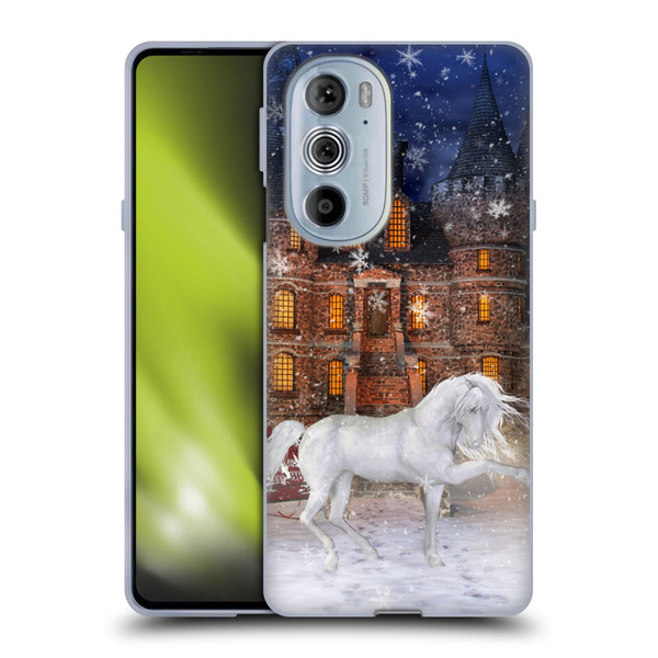 Simone Gatterwe Horses Christmas Time Soft Gel Case for Motorola Edge X30