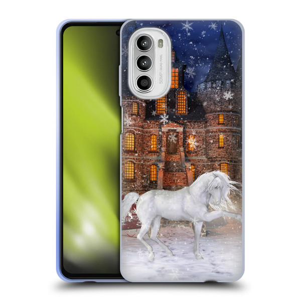 Simone Gatterwe Horses Christmas Time Soft Gel Case for Motorola Moto G52