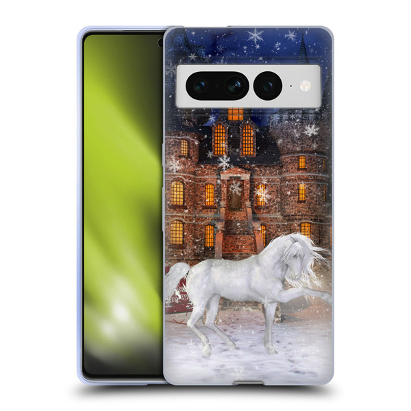 Simone Gatterwe Horses Christmas Time Soft Gel Case for Google Pixel 7 Pro