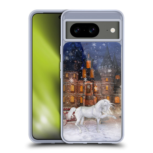 Simone Gatterwe Horses Christmas Time Soft Gel Case for Google Pixel 8