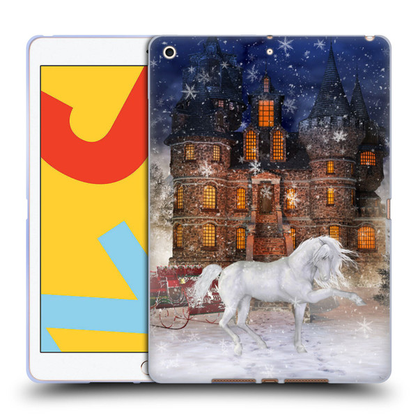 Simone Gatterwe Horses Christmas Time Soft Gel Case for Apple iPad 10.2 2019/2020/2021