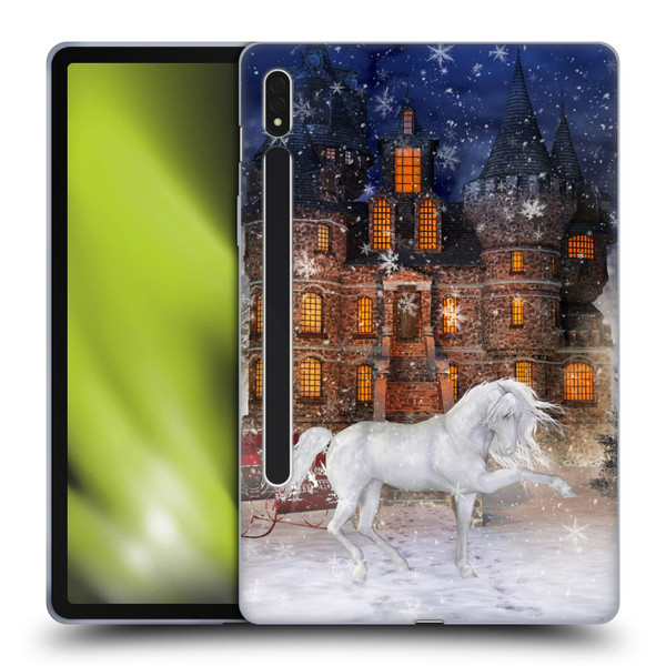 Simone Gatterwe Horses Christmas Time Soft Gel Case for Samsung Galaxy Tab S8