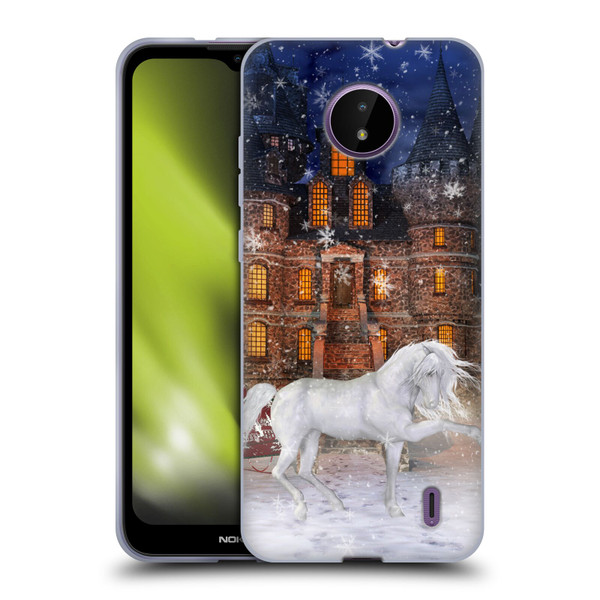 Simone Gatterwe Horses Christmas Time Soft Gel Case for Nokia C10 / C20