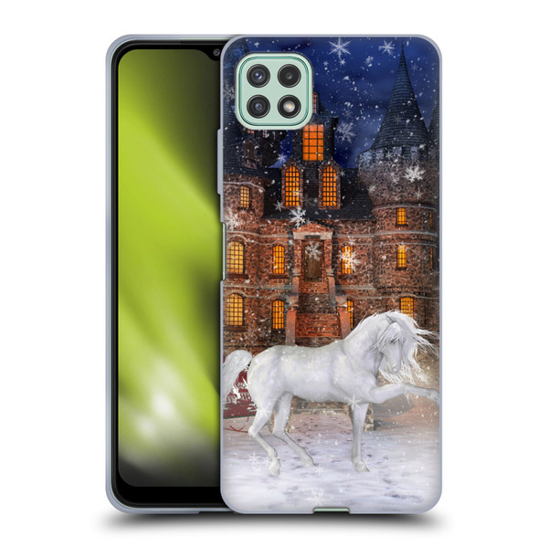 Simone Gatterwe Horses Christmas Time Soft Gel Case for Samsung Galaxy A22 5G / F42 5G (2021)