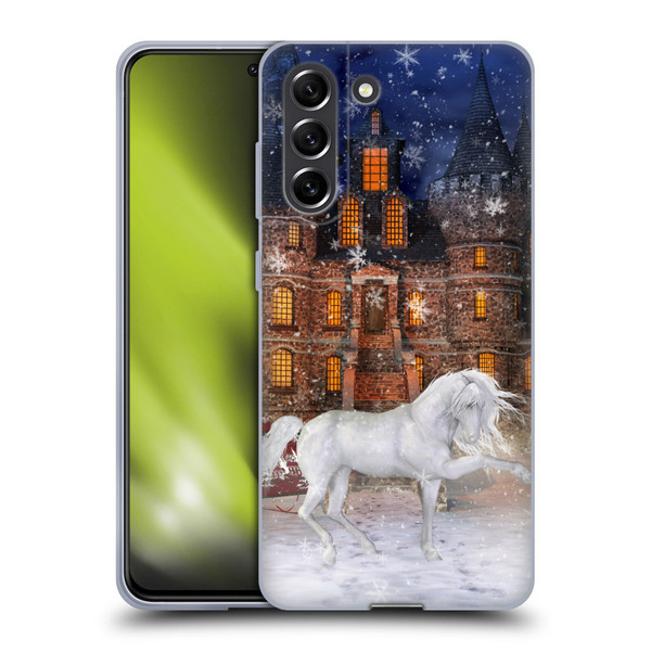 Simone Gatterwe Horses Christmas Time Soft Gel Case for Samsung Galaxy S21 FE 5G
