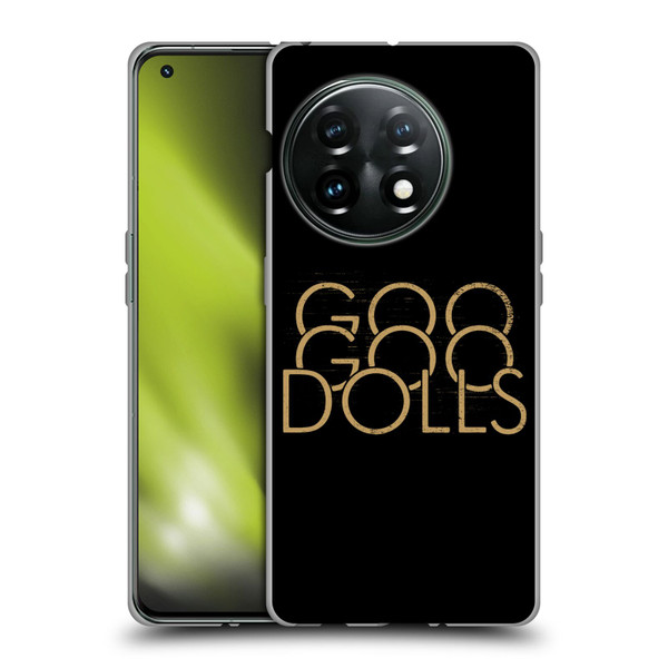 Goo Goo Dolls Graphics Stacked Gold Soft Gel Case for OnePlus 11 5G