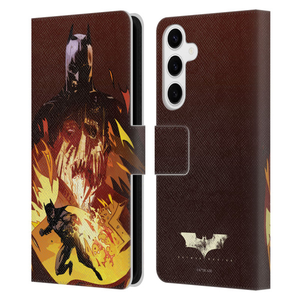 Batman Begins Graphics Scarecrow Leather Book Wallet Case Cover For Samsung Galaxy S24+ 5G