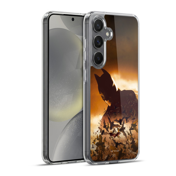 Batman Begins Graphics Poster Soft Gel Case for Samsung Galaxy S24+ 5G & MagSafe