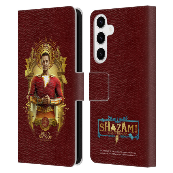 Shazam!: Fury Of The Gods Graphics Billy Leather Book Wallet Case Cover For Samsung Galaxy S24+ 5G