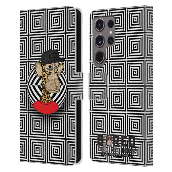 Bored of Directors Key Art APE #3179 Pattern Leather Book Wallet Case Cover For Samsung Galaxy S24 Ultra 5G