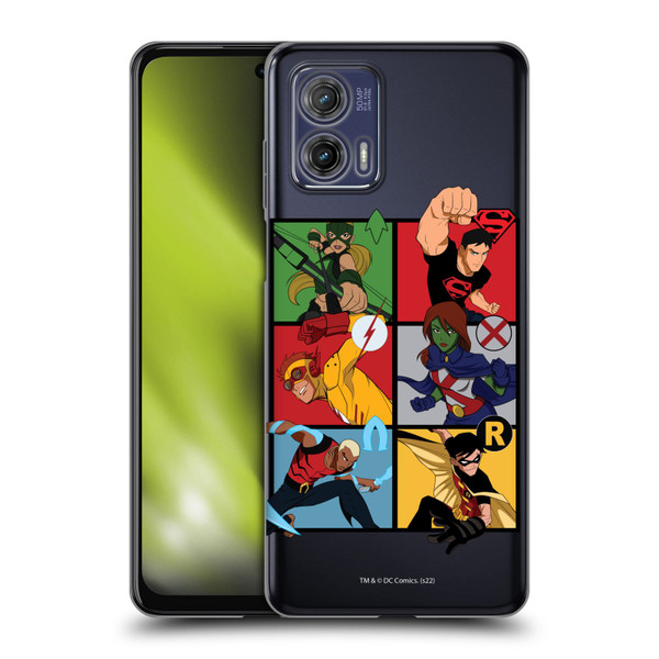 Young Justice Graphics Character Art Soft Gel Case for Motorola Moto G73 5G