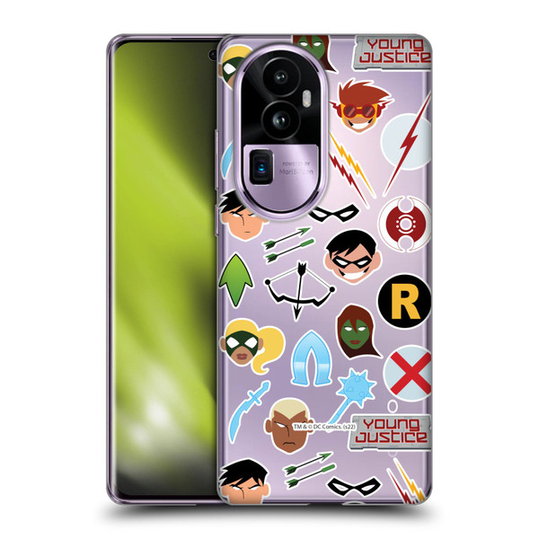 Young Justice Graphics Icons Soft Gel Case for OPPO Reno10 Pro+