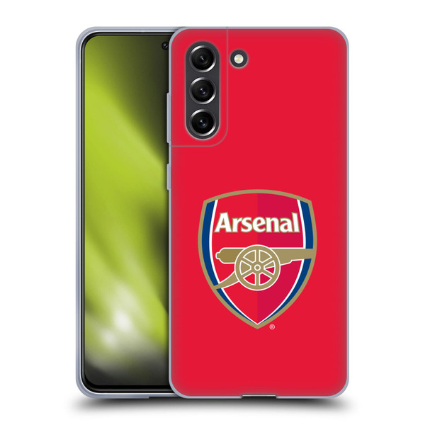 Arsenal FC Crest 2 Full Colour Red Soft Gel Case for Samsung Galaxy S21 FE 5G