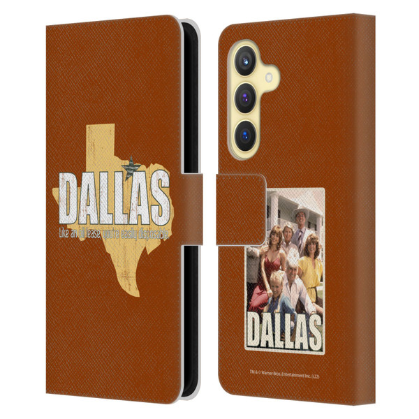 Dallas: Television Series Graphics Quote Leather Book Wallet Case Cover For Samsung Galaxy S24 5G